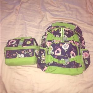 Pottery Barn backpack and lunchbox matching set